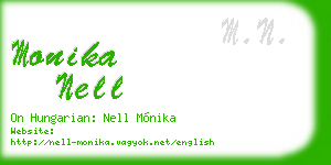 monika nell business card