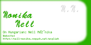 monika nell business card